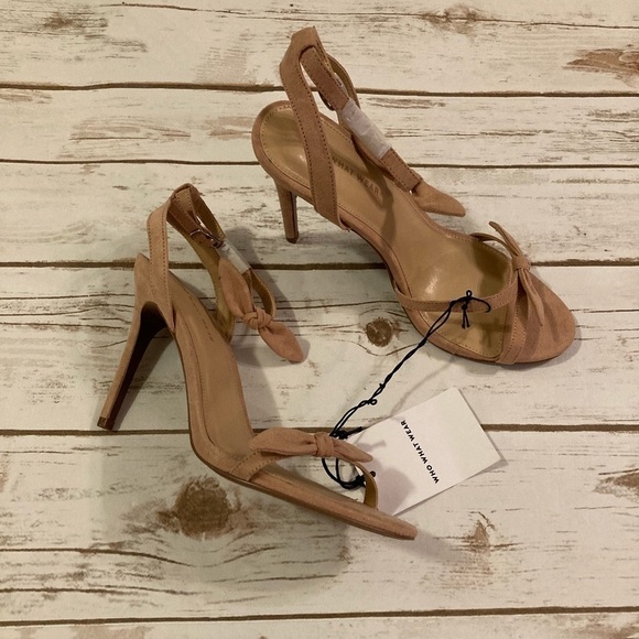 Who What Wear Taupe Pink Pin Heels 9.5 - Picture 4 of 9